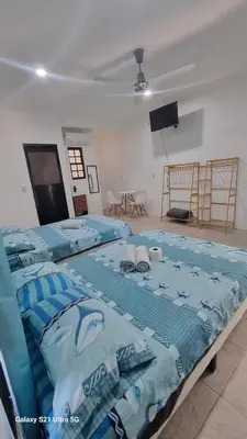 Cama o camas de una habitación en Casa Gemelas