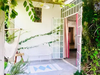 Jardín al aire libre en Villa Poesía