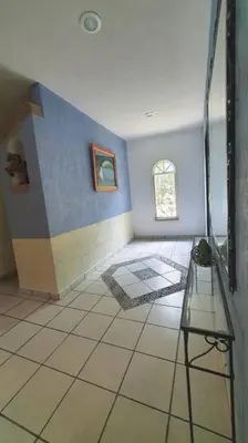 Una televisión o centro de entretenimiento en La casa de la tía 3B Cuernavaca