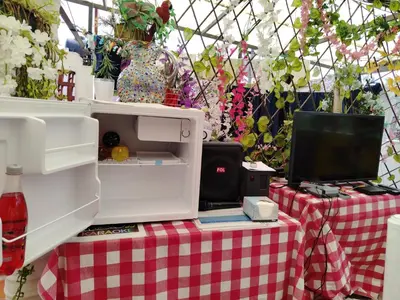 Una televisión o centro de entretenimiento en La suite más cómoda y elegante