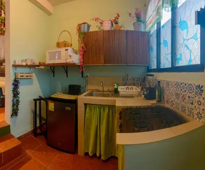 Una cocina o zona de cocina en La suite más cómoda y elegante