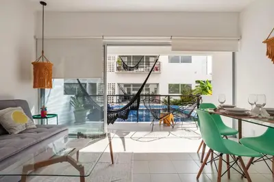 Zona de estar de Papaya Suites Diamante - Adults Only