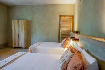 Cama o camas de una habitación en Casa Miguana