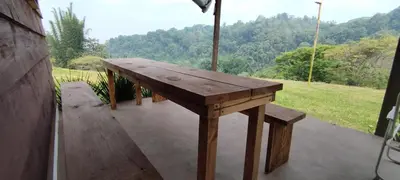 Un balcón o terraza de Cabañas Tres Soles