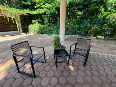 Jardín al aire libre en Casa Triz