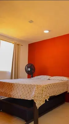 Cama o camas de una habitación en Cielito lindo