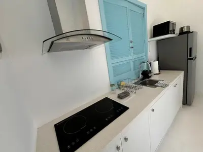 Una cocina o zona de cocina en Casa Playa Infinita