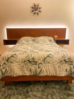 Cama o camas de una habitación en Habitaciones Casa Bule