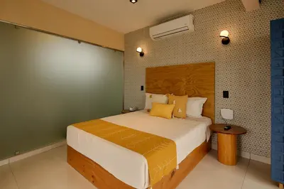 Cama o camas de una habitación en Hotel Boutique Casa Bendición