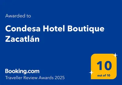 Certificado, premio, señal o documento que está expuesto en Condesa Hotel Boutique Zacatlán
