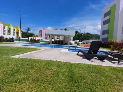 Plano de Hermoso departamento con alberca