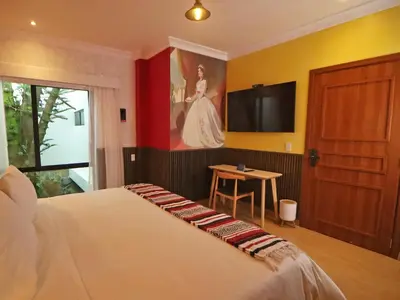 Cama o camas de una habitación en Hotel Boutique Típico