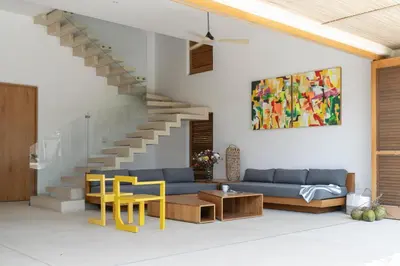 Zona de estar de Casa Naa - La Flia Beach House Luxury