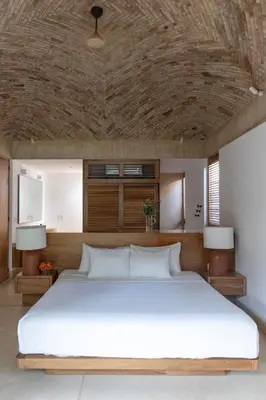 Cama o camas de una habitación en Casa Yaa - La Flia Beachfront Luxury