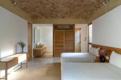 Cama o camas de una habitación en Casa Zaa - La Flia Beachfront Luxury