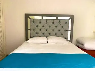 Cama o camas de una habitación en Depto a 3 cuadras de la playa