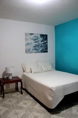 Cama o camas de una habitación en Departamento Bugambilias