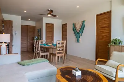 Zona de estar de Playa Sur Paradise - Beachfront Living