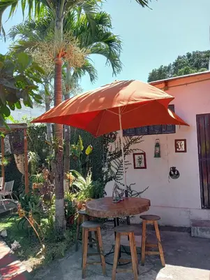 Jardín al aire libre en Casa HecAny