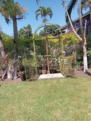 Jardín al aire libre en Casa HecAny