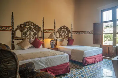 Cama o camas de una habitación en Hotel Montecillo