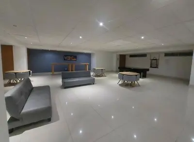 Zona de estar de Blue Towers Piso 9 - Departamento Moderno en Puebla