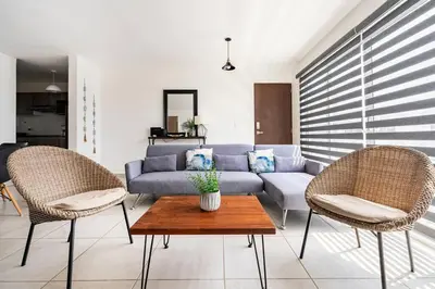 Zona de estar de Hermoso Departamento con club de playa en diamante