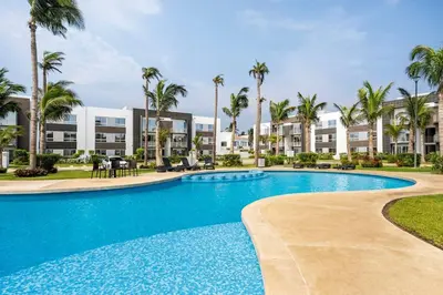 Piscina en o cerca de Hermoso Departamento con club de playa en diamante