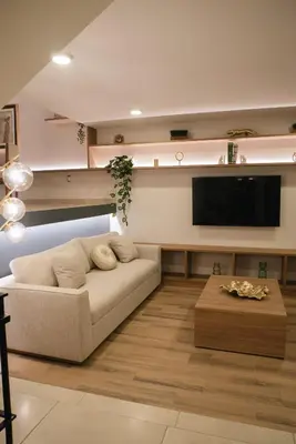 Una televisión o centro de entretenimiento en Casa Lomas