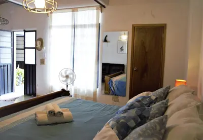 Cama o camas de una habitación en Yellow flat-estudio Oaxaca Centro