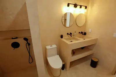 Un baño de Casa Cactus escapada perfecta en Cocoyoc