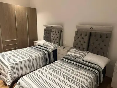 Cama o camas de una habitación en Depto High Park Sur