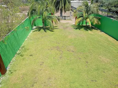 Jardín al aire libre en Tu Refugio en chachalacas