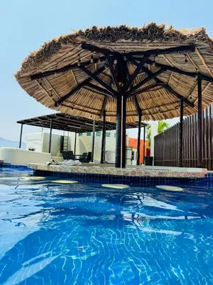 Piscina en o cerca de 3 Atardeceres, Pet Friendly Vista al Mar en Brisas