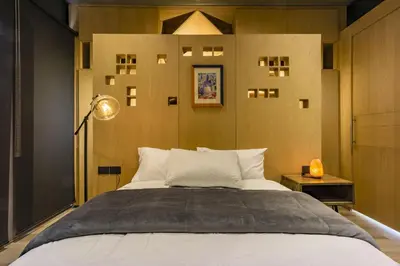 Cama o camas de una habitación en HERMOSO Departamento Boutique en Centro de Puebla