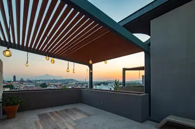 Un balcón o terraza de HERMOSO Departamento Boutique en Centro de Puebla