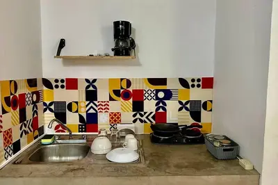 Una cocina o zona de cocina en Estancia a 5 minutos del Hospital Regional