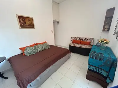 Cama o camas de una habitación en Recámara para dos personas, WiFi y piscina