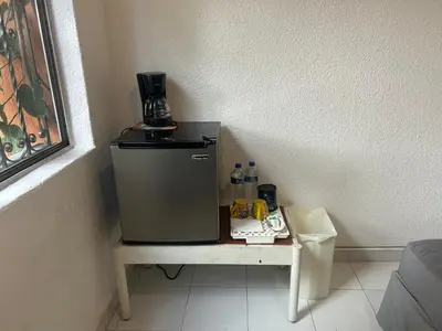 Una cocina o zona de cocina en Recámara para dos personas, WiFi y piscina
