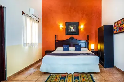 Cama o camas de una habitación en Hotel El Patio