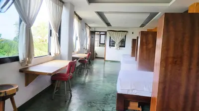 Zona de estar de Madre Tierra Hostal