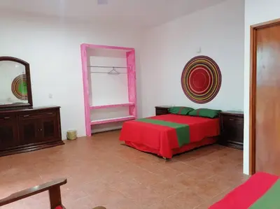 Cama o camas de una habitación en Melchor house in the historic center