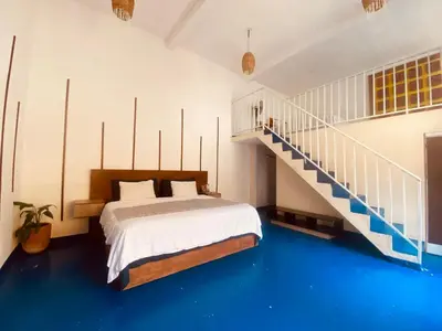 Cama o camas de una habitación en Casa Cristal Habitación Andromeda