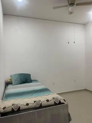 Cama o camas de una habitación en Casa privada con alberca en Real de Oaxtepec