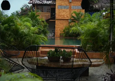 Jardín al aire libre en Casa Melrose