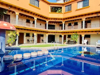 Piscina en o cerca de Hotel Sta Cruz Oaxtepec