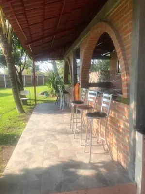 Jardín al aire libre en Quinta El Guitarron