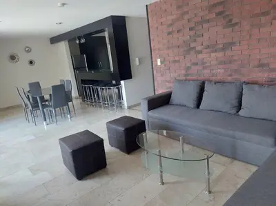 Zona de estar de Departamento en Cholula Pue La Pirámide