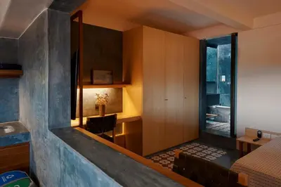 Una cocina o zona de cocina en Casa Alta Vista Terraza diseno ubicacion AC