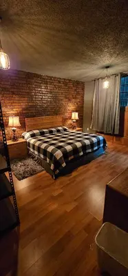Cama o camas de una habitación en Habitacion privada con baño regadera y cocina E